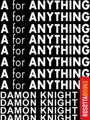 cover image of "A" for Anything